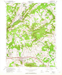 Califon New Jersey Historical topographic map, 1:24000 scale, 7.5 X 7.5 Minute, Year 1954