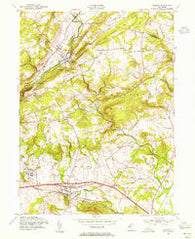 Califon New Jersey Historical topographic map, 1:24000 scale, 7.5 X 7.5 Minute, Year 1954