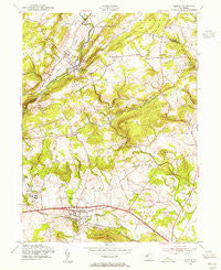 Califon New Jersey Historical topographic map, 1:24000 scale, 7.5 X 7.5 Minute, Year 1954