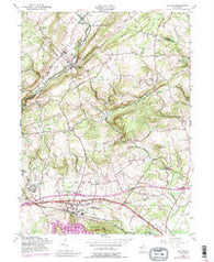 Califon New Jersey Historical topographic map, 1:24000 scale, 7.5 X 7.5 Minute, Year 1954