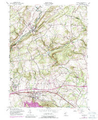 Califon New Jersey Historical topographic map, 1:24000 scale, 7.5 X 7.5 Minute, Year 1954