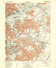 Camden New Jersey Historical topographic map, 1:24000 scale, 7.5 X 7.5 Minute, Year 1949