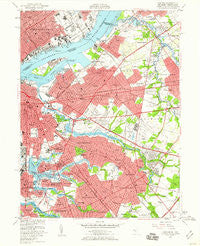 Camden New Jersey Historical topographic map, 1:24000 scale, 7.5 X 7.5 Minute, Year 1949