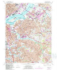 Camden New Jersey Historical topographic map, 1:24000 scale, 7.5 X 7.5 Minute, Year 1967