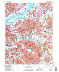 Camden New Jersey Historical topographic map, 1:24000 scale, 7.5 X 7.5 Minute, Year 1967