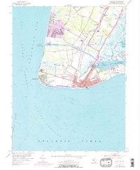 Cape May New Jersey Historical topographic map, 1:24000 scale, 7.5 X 7.5 Minute, Year 1954