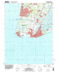 Cape May New Jersey Historical topographic map, 1:24000 scale, 7.5 X 7.5 Minute, Year 1995