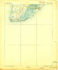 Cape May New Jersey Historical topographic map, 1:62500 scale, 15 X 15 Minute, Year 1888