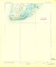 Cape May New Jersey Historical topographic map, 1:62500 scale, 15 X 15 Minute, Year 1893