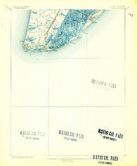 Cape May New Jersey Historical topographic map, 1:62500 scale, 15 X 15 Minute, Year 1893