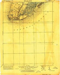 Cape May New Jersey Historical topographic map, 1:62500 scale, 15 X 15 Minute, Year 1925