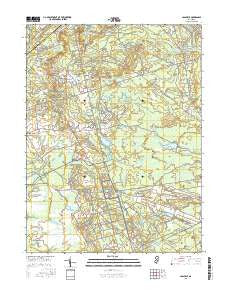 Cassville New Jersey Current topographic map, 1:24000 scale, 7.5 X 7.5 Minute, Year 2016