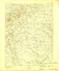 Cassville New Jersey Historical topographic map, 1:62500 scale, 15 X 15 Minute, Year 1888