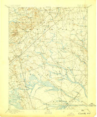 Cassville New Jersey Historical topographic map, 1:62500 scale, 15 X 15 Minute, Year 1894