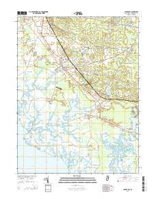 Cedarville New Jersey Historical topographic map, 1:24000 scale, 7.5 X 7.5 Minute, Year 2014