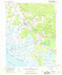 Cedarville New Jersey Historical topographic map, 1:24000 scale, 7.5 X 7.5 Minute, Year 1956