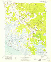 Cedarville New Jersey Historical topographic map, 1:24000 scale, 7.5 X 7.5 Minute, Year 1956