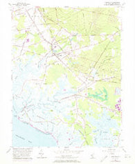 Cedarville New Jersey Historical topographic map, 1:24000 scale, 7.5 X 7.5 Minute, Year 1956