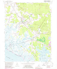 Cedarville New Jersey Historical topographic map, 1:24000 scale, 7.5 X 7.5 Minute, Year 1956