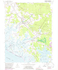 Cedarville New Jersey Historical topographic map, 1:24000 scale, 7.5 X 7.5 Minute, Year 1956