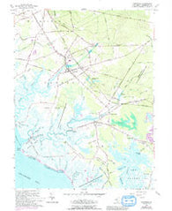Cedarville New Jersey Historical topographic map, 1:24000 scale, 7.5 X 7.5 Minute, Year 1956