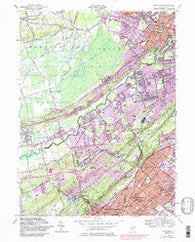 Chatham New Jersey Historical topographic map, 1:24000 scale, 7.5 X 7.5 Minute, Year 1955