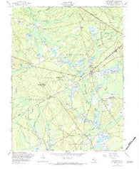 Chatsworth New Jersey Historical topographic map, 1:24000 scale, 7.5 X 7.5 Minute, Year 1957