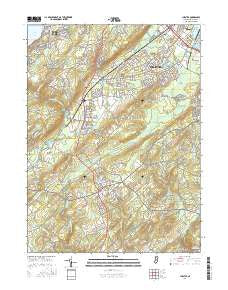 Chester New Jersey Current topographic map, 1:24000 scale, 7.5 X 7.5 Minute, Year 2016