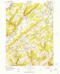 Chester New Jersey Historical topographic map, 1:24000 scale, 7.5 X 7.5 Minute, Year 1954