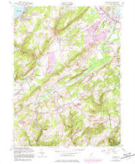 Chester New Jersey Historical topographic map, 1:24000 scale, 7.5 X 7.5 Minute, Year 1954