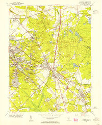 Clementon New Jersey Historical topographic map, 1:24000 scale, 7.5 X 7.5 Minute, Year 1953