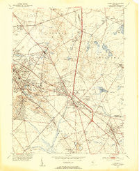 Clementon New Jersey Historical topographic map, 1:24000 scale, 7.5 X 7.5 Minute, Year 1953