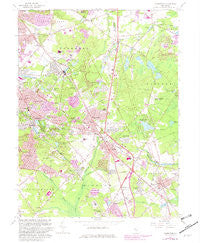 Clementon New Jersey Historical topographic map, 1:24000 scale, 7.5 X 7.5 Minute, Year 1967