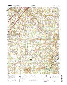 Columbus New Jersey Historical topographic map, 1:24000 scale, 7.5 X 7.5 Minute, Year 2014