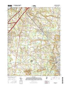 Columbus New Jersey Current topographic map, 1:24000 scale, 7.5 X 7.5 Minute, Year 2016