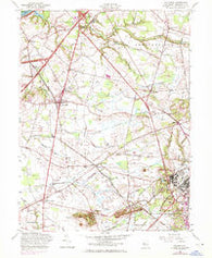 Columbus New Jersey Historical topographic map, 1:24000 scale, 7.5 X 7.5 Minute, Year 1957
