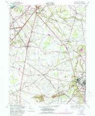 Columbus New Jersey Historical topographic map, 1:24000 scale, 7.5 X 7.5 Minute, Year 1957