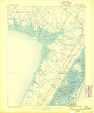 Dennisville New Jersey Historical topographic map, 1:62500 scale, 15 X 15 Minute, Year 1888