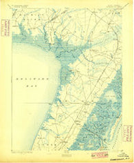 Dennisville New Jersey Historical topographic map, 1:62500 scale, 15 X 15 Minute, Year 1894