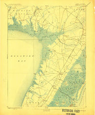 Dennisville New Jersey Historical topographic map, 1:62500 scale, 15 X 15 Minute, Year 1894