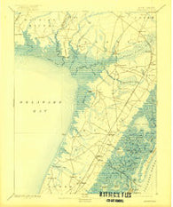 Dennisville New Jersey Historical topographic map, 1:62500 scale, 15 X 15 Minute, Year 1894