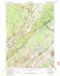 Dingmans Ferry Pennsylvania Historical topographic map, 1:62500 scale, 15 X 15 Minute, Year 1954