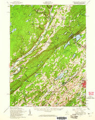 Dingmans Ferry Pennsylvania Historical topographic map, 1:62500 scale, 15 X 15 Minute, Year 1954