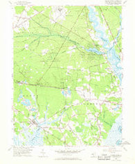 Dividing Creek New Jersey Historical topographic map, 1:24000 scale, 7.5 X 7.5 Minute, Year 1956