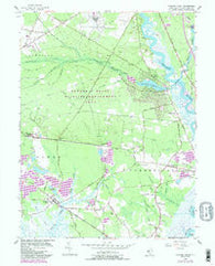 Dividing Creek New Jersey Historical topographic map, 1:24000 scale, 7.5 X 7.5 Minute, Year 1956