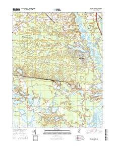Dividing Creek New Jersey Historical topographic map, 1:24000 scale, 7.5 X 7.5 Minute, Year 2014
