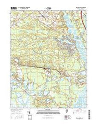 Dividing Creek New Jersey Current topographic map, 1:24000 scale, 7.5 X 7.5 Minute, Year 2016