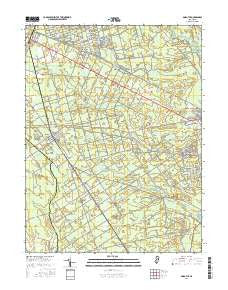 Dorothy New Jersey Current topographic map, 1:24000 scale, 7.5 X 7.5 Minute, Year 2016