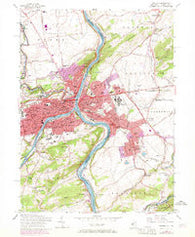 Easton Pennsylvania Historical topographic map, 1:24000 scale, 7.5 X 7.5 Minute, Year 1956