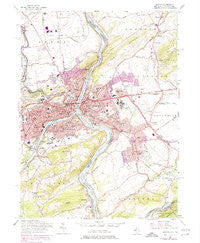 Easton Pennsylvania Historical topographic map, 1:24000 scale, 7.5 X 7.5 Minute, Year 1956